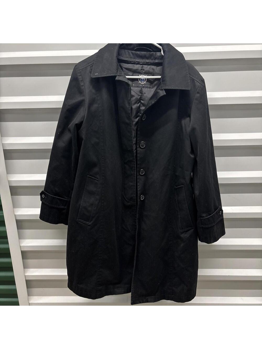 William Wallace Trench Coat With Removable Inner Thinsulate Liner black medium
